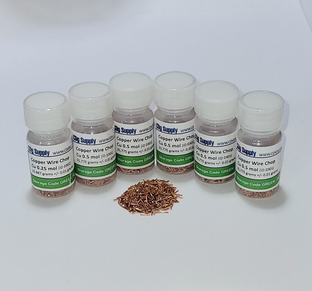 Copper Wire Chop, 22 gauge, 0.25 mol, 6 pack